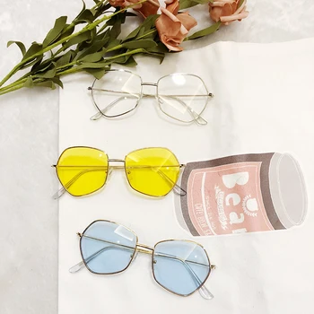2020 нови нередовни слънчеви очила дамски маркови и дизайнерски кръгли vintage слънчеви очила модерен дамски прозрачни нюанси на ретро слънчеви очила с UV400