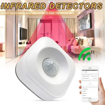 Умен дом Алекса Echo Detector е съвместим с Google Home Smart Wireless PIR Motion Sensor DC120