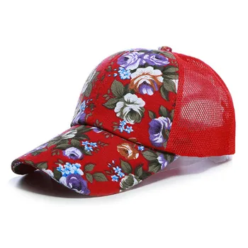 2020 проста жена бейзболна шапка на цветя печат момичета възстановяване на предишното положение шапки жена женска шапка окото лято, слънце, шапка,