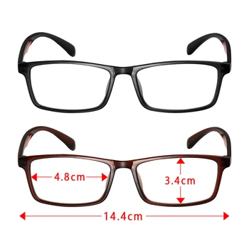 Нови ультралегкие очила за четене TR90 унисекс стари прозрачни лещи грижа за зрението увеличителни очила за старческо с диоптрией +1.0~ + 4.0