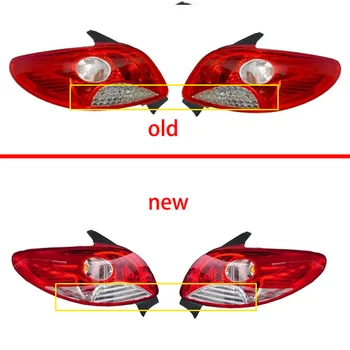 Колата светлината на лампата в корпус за peugeot 207 08-14 хетчбек, седан стайлинг автомобили заден ляв десен заден лампа лампа за заден ход