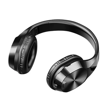 Безжични слушалки T5 активни шумоподавляющие Bluetooth слушалки 9D стерео музикални слушалки с микрофон TF карта