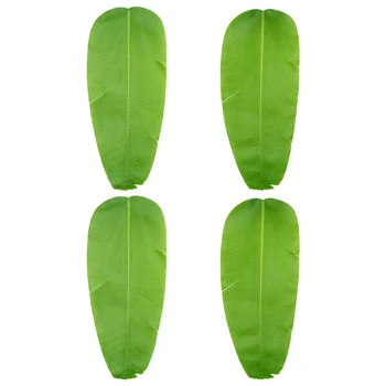 2 бр. изкуствени листа на растенията, бананов лист тропически листа украса Luau сафари празнични атрибути 24.4 