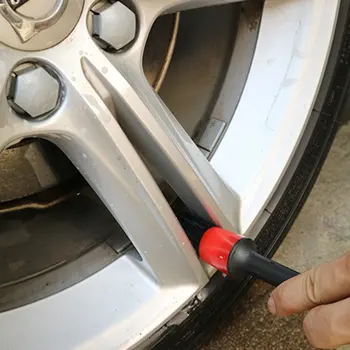 Инструмент за почистване на автомобила 5шт натурален Глиган коса кола подробно четки комплект за интериора на колата междина та арматурното табло, волана отдушник покритие