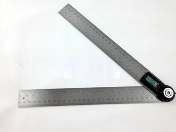 0-500 0.1 mm цифров от неръждаема стомана, електрически транспортир универсален дърводелец метър угломер ъгъл на квадратен сензор инструмент ъгъл правило