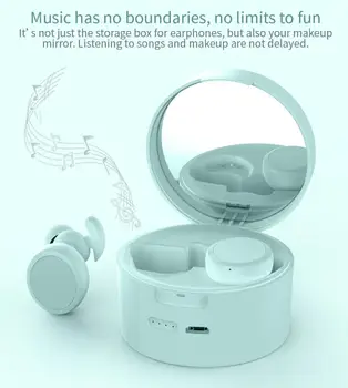 ZW-T9 TWS Bluetooth 5.0 слушалки, зарядно устройство ще захранване на скоростната безжични слушалки стерео спортни водоустойчиви слушалки слушалки с микрофон