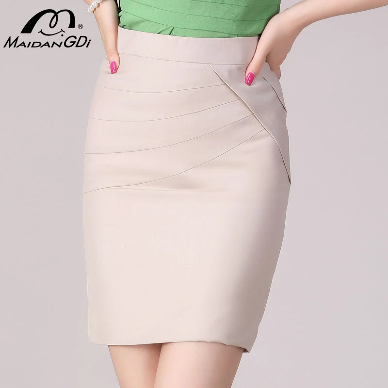 MAIDANGDI Woman Skirt New 2020 Summer Work Office Close-fitting Professional Women ' s Облечи Lady Slim Секси Хип Plus Size